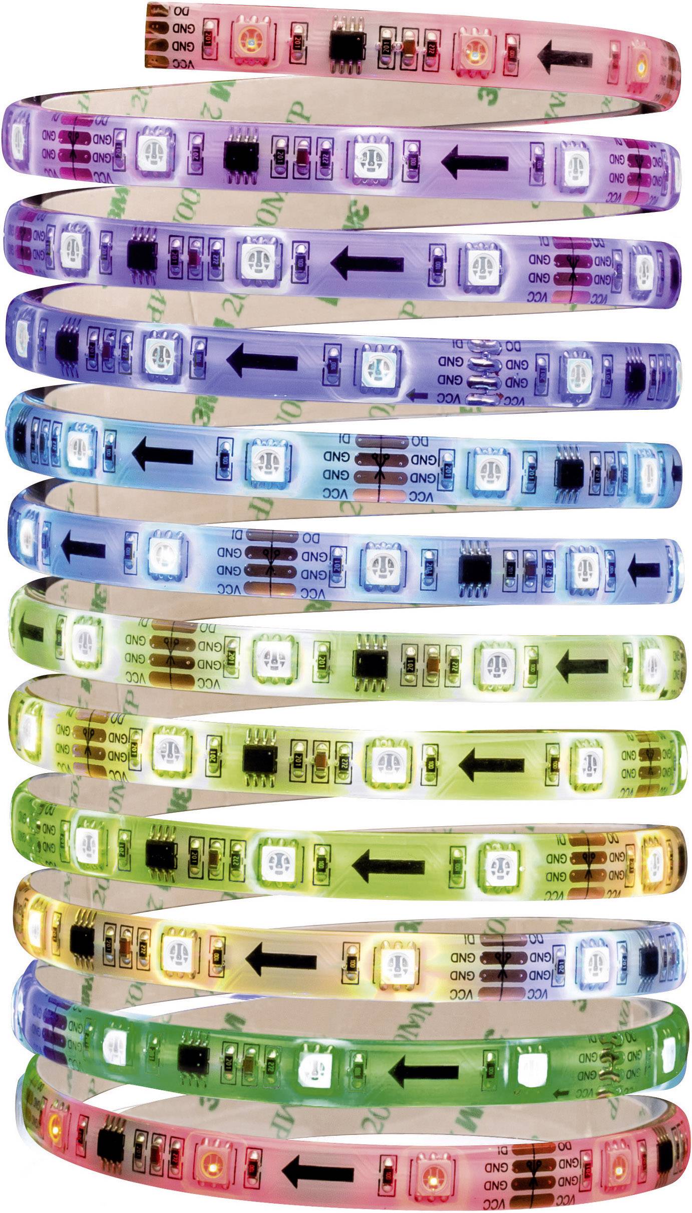 Paulmann Function Digital LED Stripe Set 3m RGB 70481 LED strip set + plug 12 V 3 m RGB 1 pc(s)