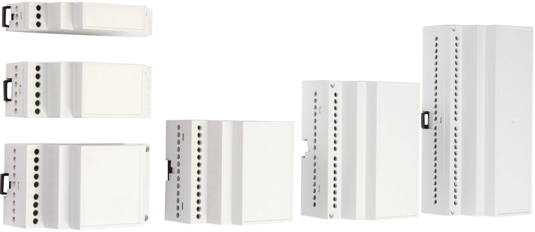 Weltron MR1/CB FA RAL7035 ABS DIN rail casing 17.5 x 90 x 55.8 Acrylonitrile butadiene styrene Grey-white (RAL 7035) 1 pc(s)