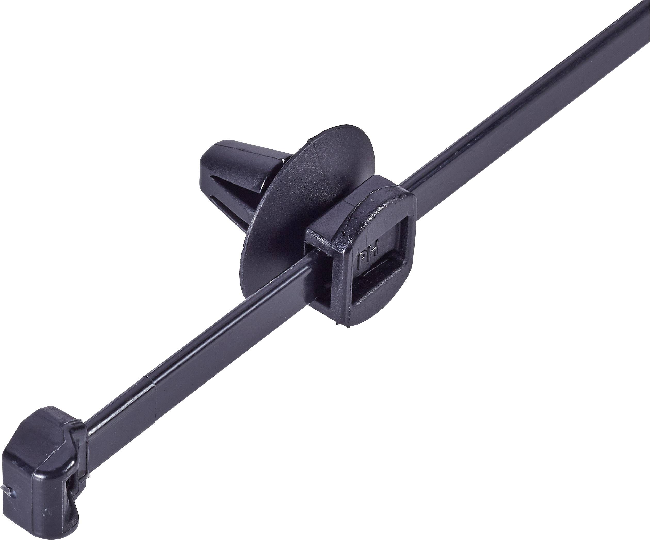 HellermannTyton 150-37791 T50ROS-SFT6,5 16-3 Cable tie 200 mm 4.60 mm Black Spring toggle and disc