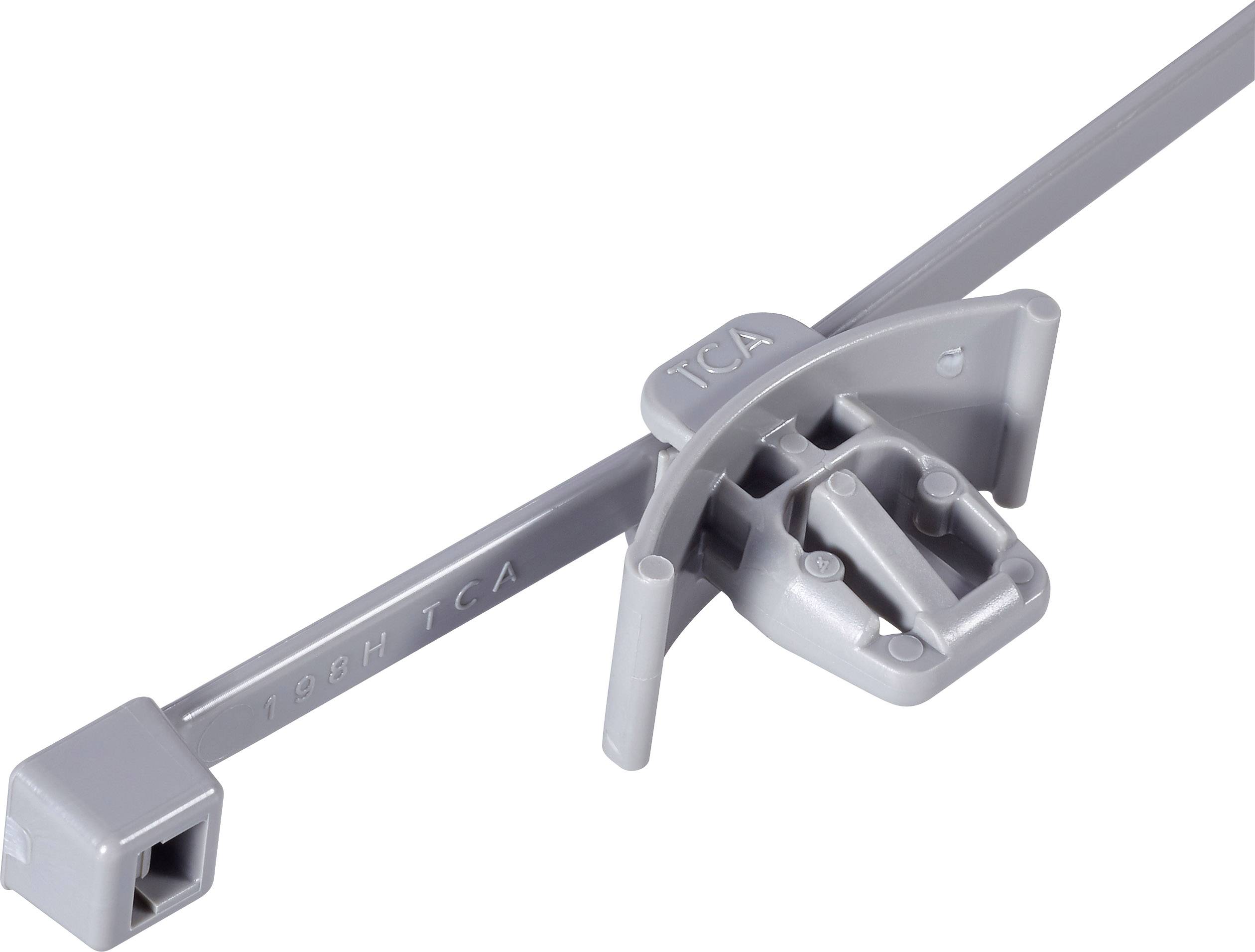 HellermannTyton 156-00446 T50RFT62X122-HR Cable tie 200 mm 4.60 mm Black Spring toggle and disc