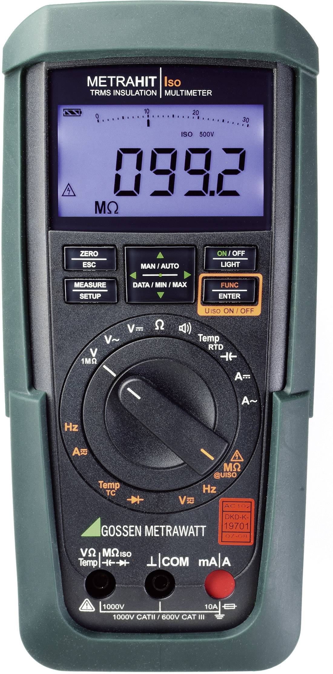 A digital multimeter displays a resistance value of 99.2 MΩ. The device has various measurement modes and function buttons.