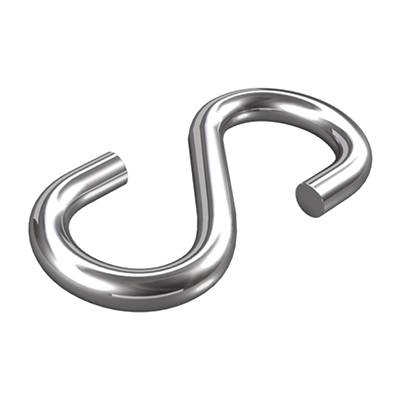 dörner + helmer 4910074 S-hook Ø 4 mm 32 mm A2 stainless steel 20 pc(s)