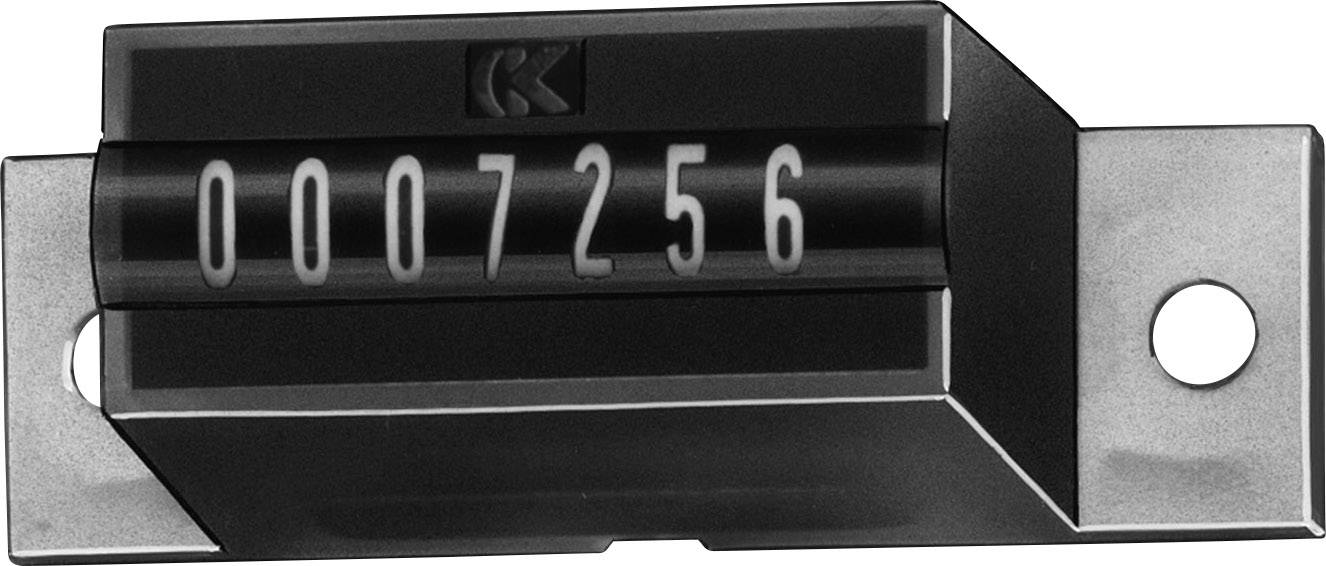 Black and white mechanical counter displaying the digits '0007256'.