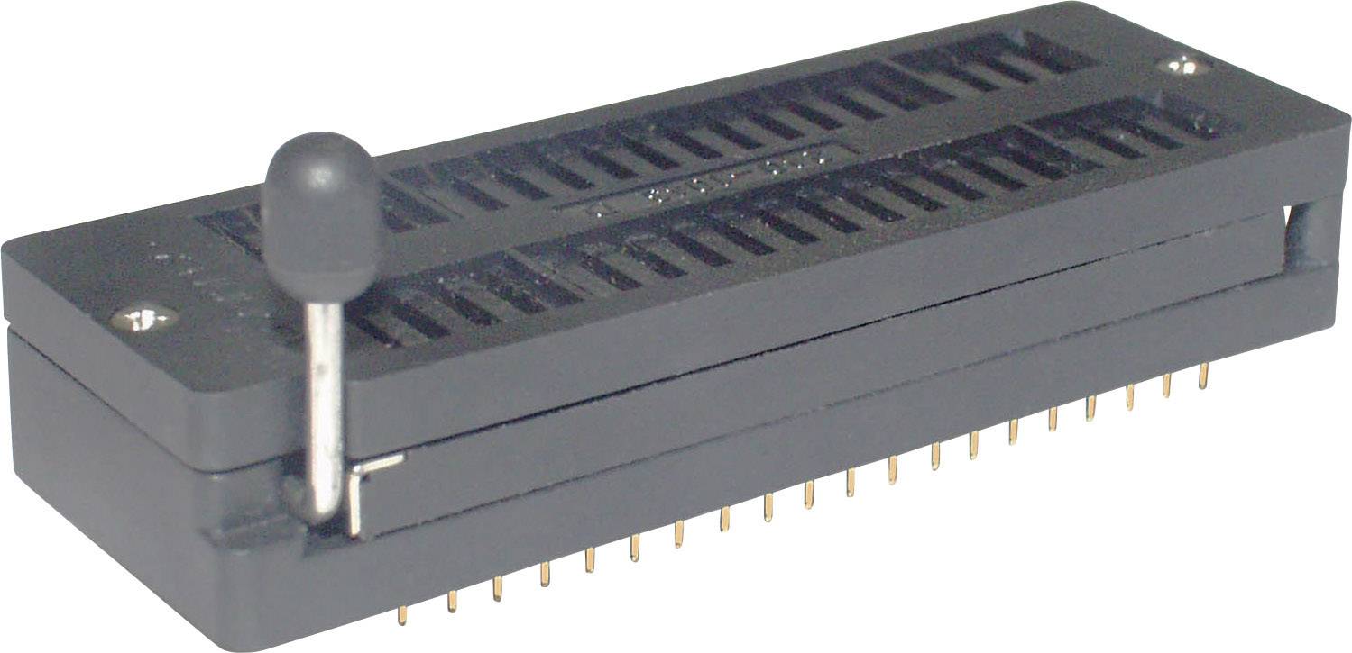 ZIF32GB ZIF 32 GB IC test socket Contact spacing: 15.24 mm Number of pins: 32 1 pc(s)