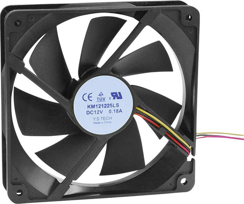 YS TECH KM121225LS(1A1) Axial fan 12 V DC 65.22 m³/h (L x W x H) 120 x 120 x 25 mm