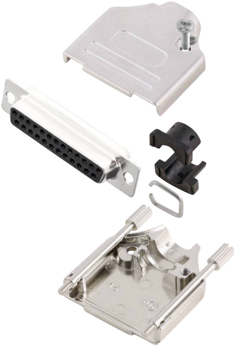 MH Connectors MHDTZK25-DB25S-K D-SUB receptacle set 180 ° Number of pins: 25 Solder bucket