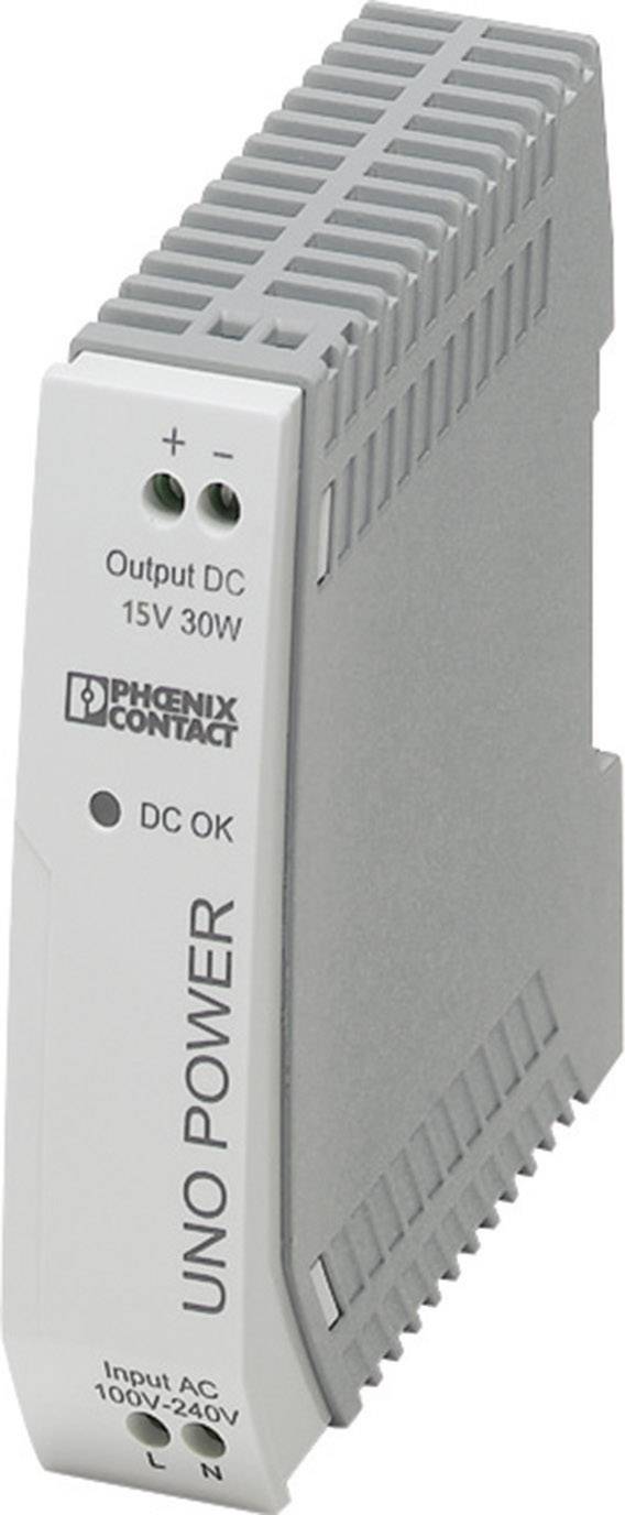 Phoenix Contact 2903000 Rail mounted PSU (DIN) 15 V DC 2 A 30 W No. of outputs:1 x Content 1 pc(s)