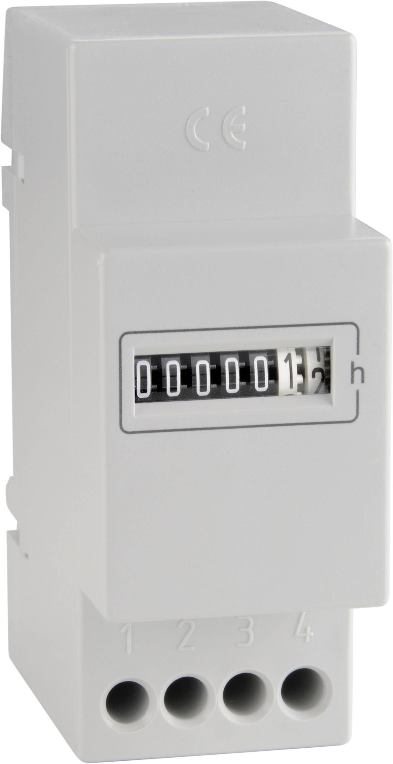 Bauser 666.6/008-022-0-1-001 Operating time meter for DIN rail 660 series