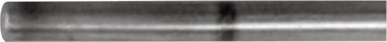 A cylindrical, metallically gleaming object with a clear longitudinal structure.