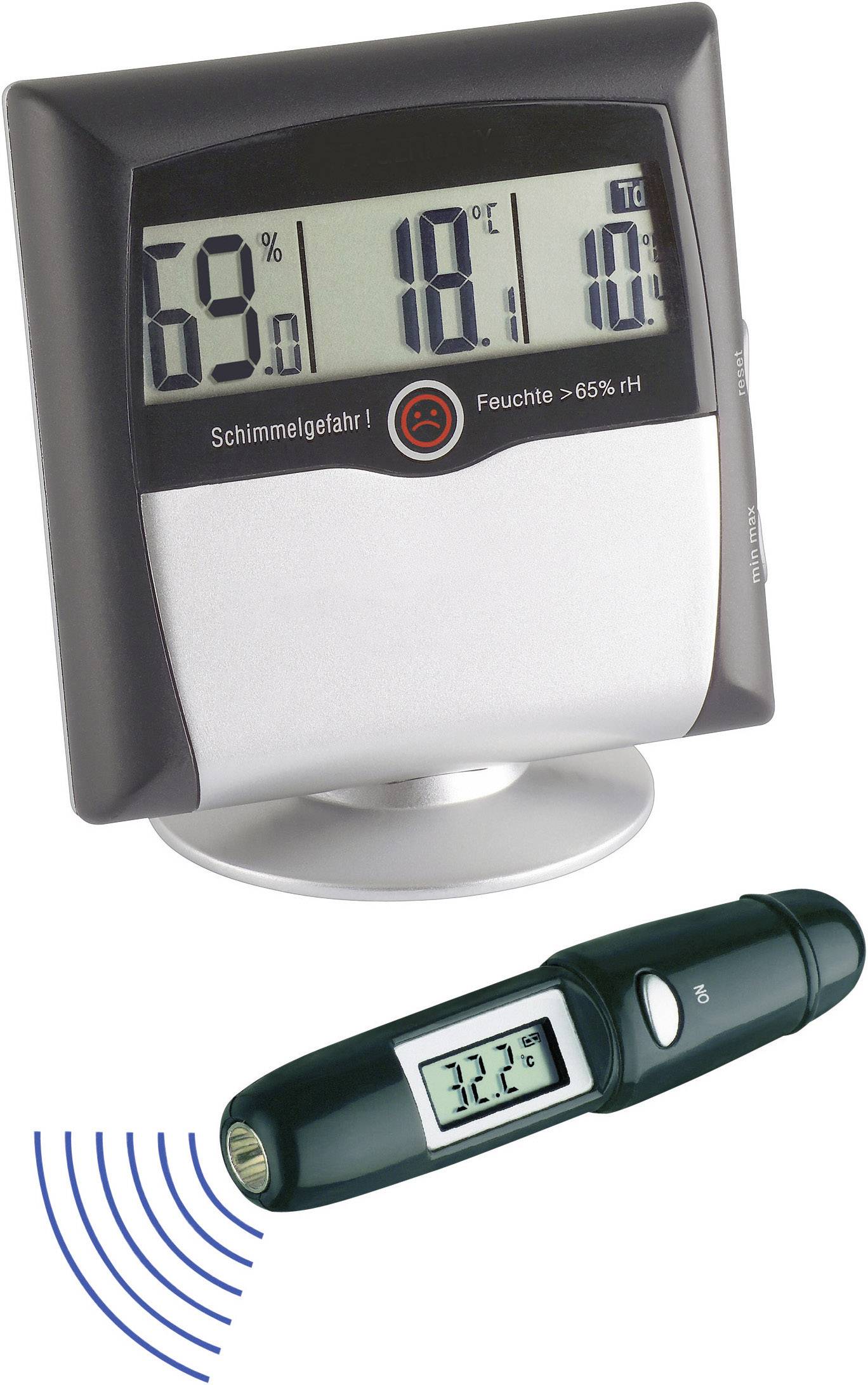 TFA Dostmann Thermo-Hygrometer and Infrared Thermometer Set