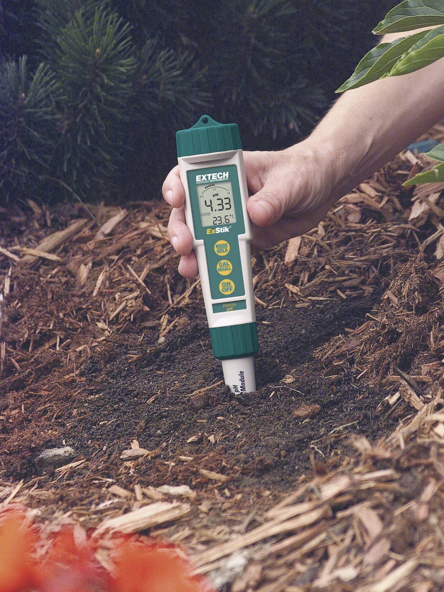 pH meter Extech PH100 pH 0 - 14 pH Calibrated to Manufacturer's standards (no certificate)