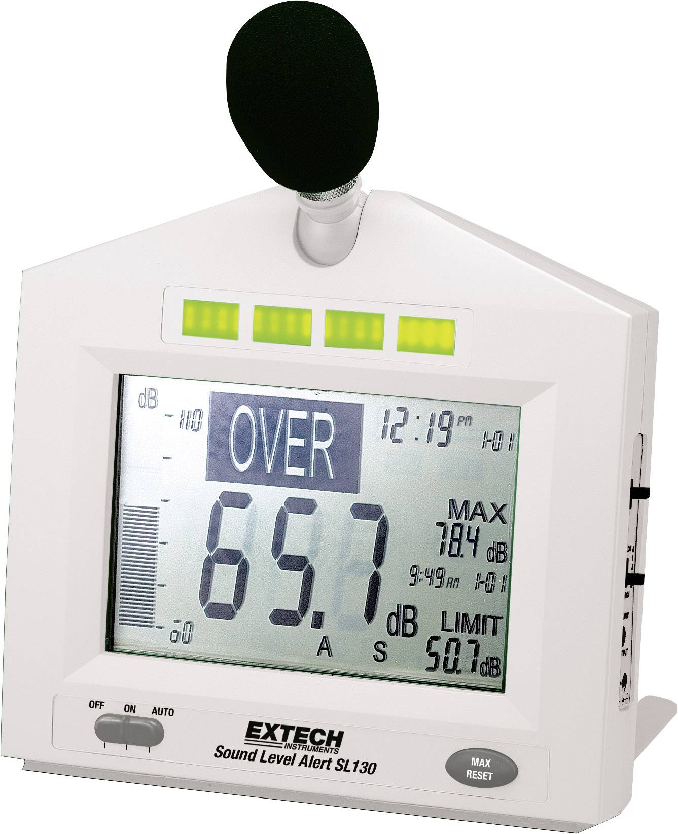Extech Sound level meter SL130W 30 - 130 dB 31.5 Hz - 8000 Hz