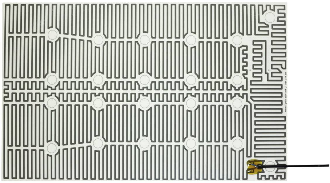 Thermo TECH Polyester Heating foil self-adhesive 230 V AC 85 W IP rating IPX4 (L x W) 560 mm x 350 mm