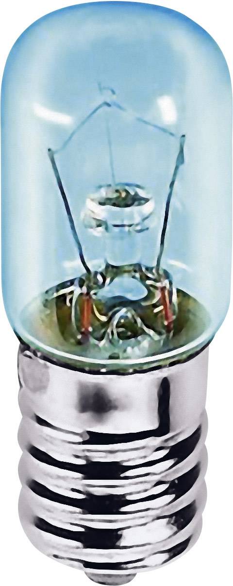 A small light bulb with blue-tinted glass and a silver base.