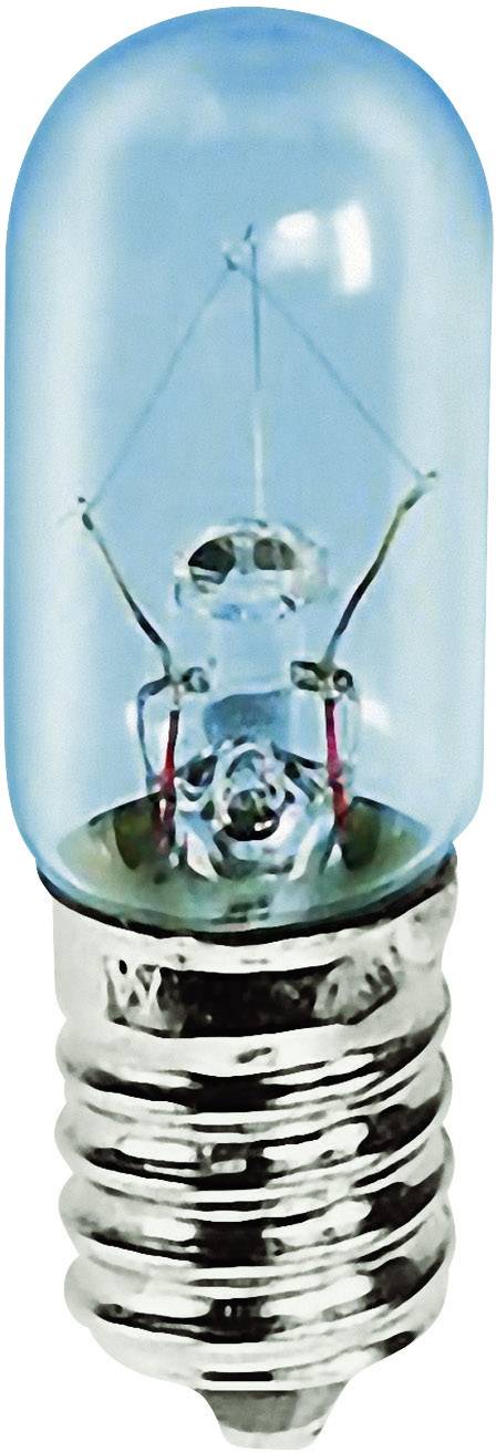 A small light bulb with blue glass and a screw-thread base, suitable for specific lighting applications.
