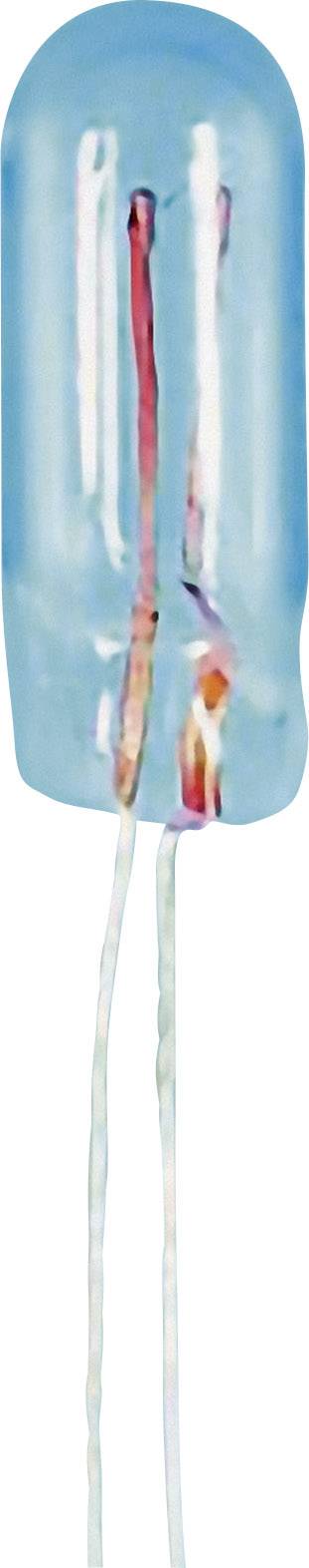 A cylindrical, blue thermistor with two metal terminals, used in electronic circuits for temperature measurement.