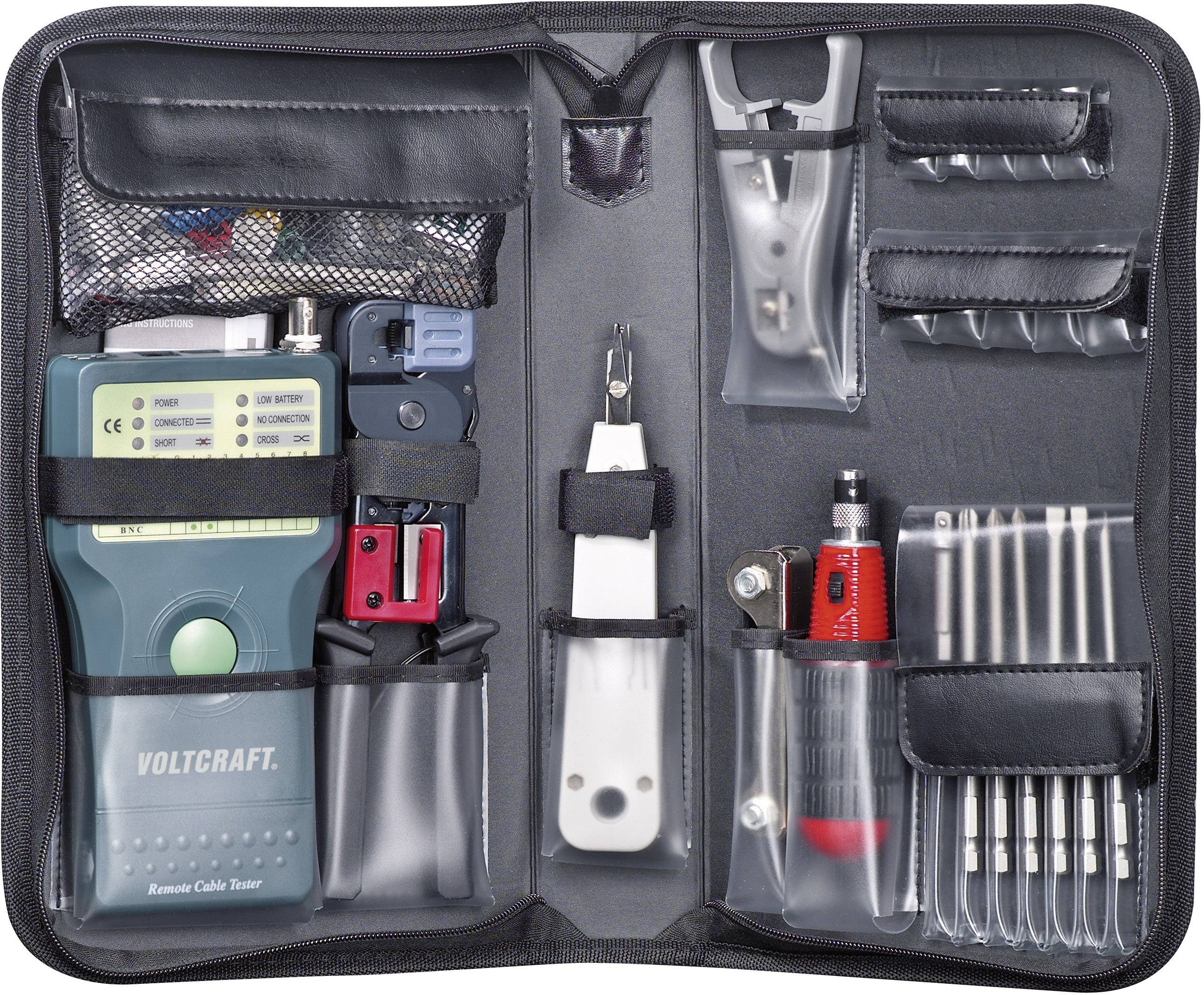 Cable tester CT-5 VOLTCRAFT CT-5 Suitable for RJ-45, BNC, RJ-11, IEE 1394, USB