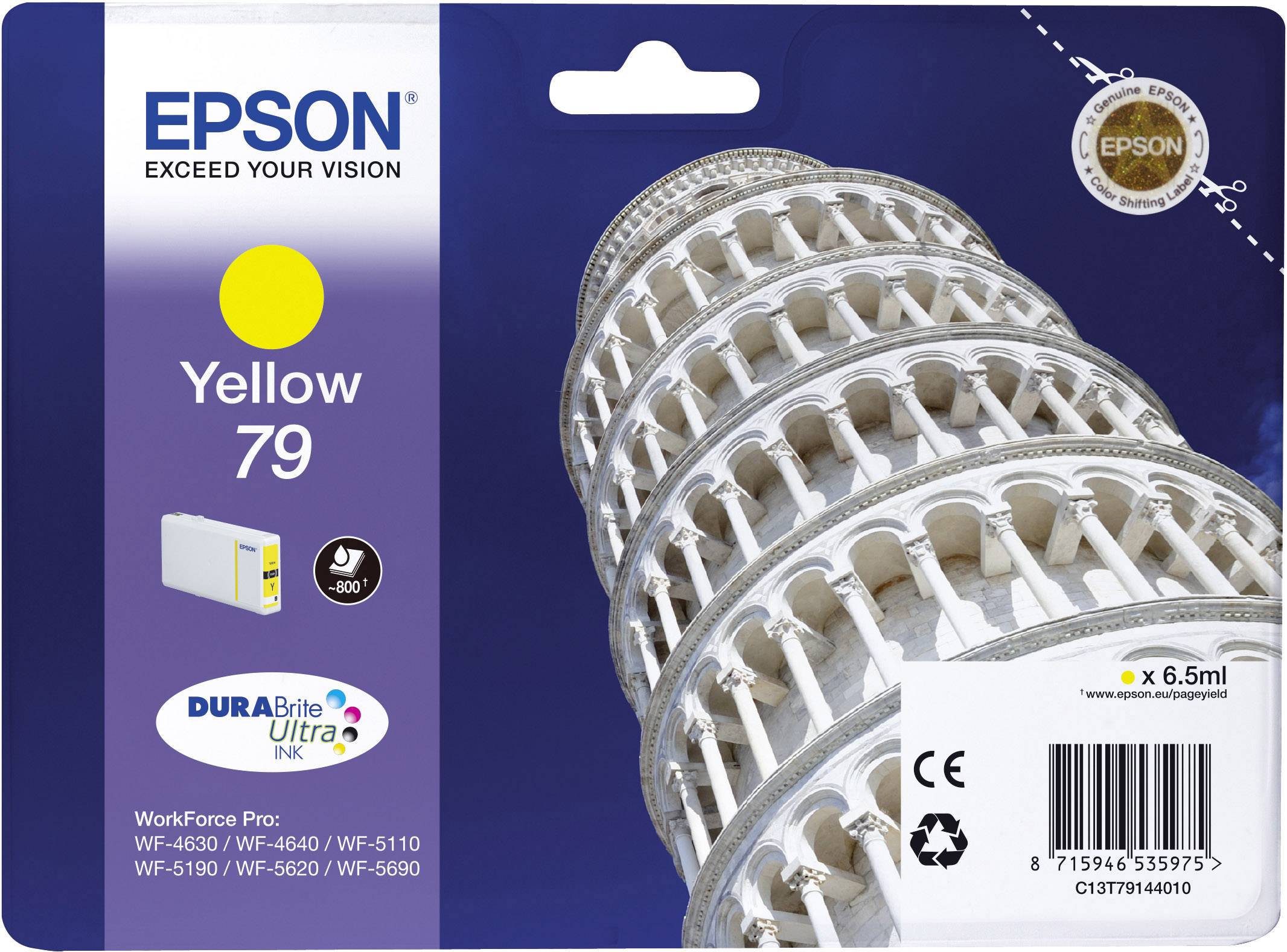 Epson Ink T7914, 79 Original Yellow C13T79144010