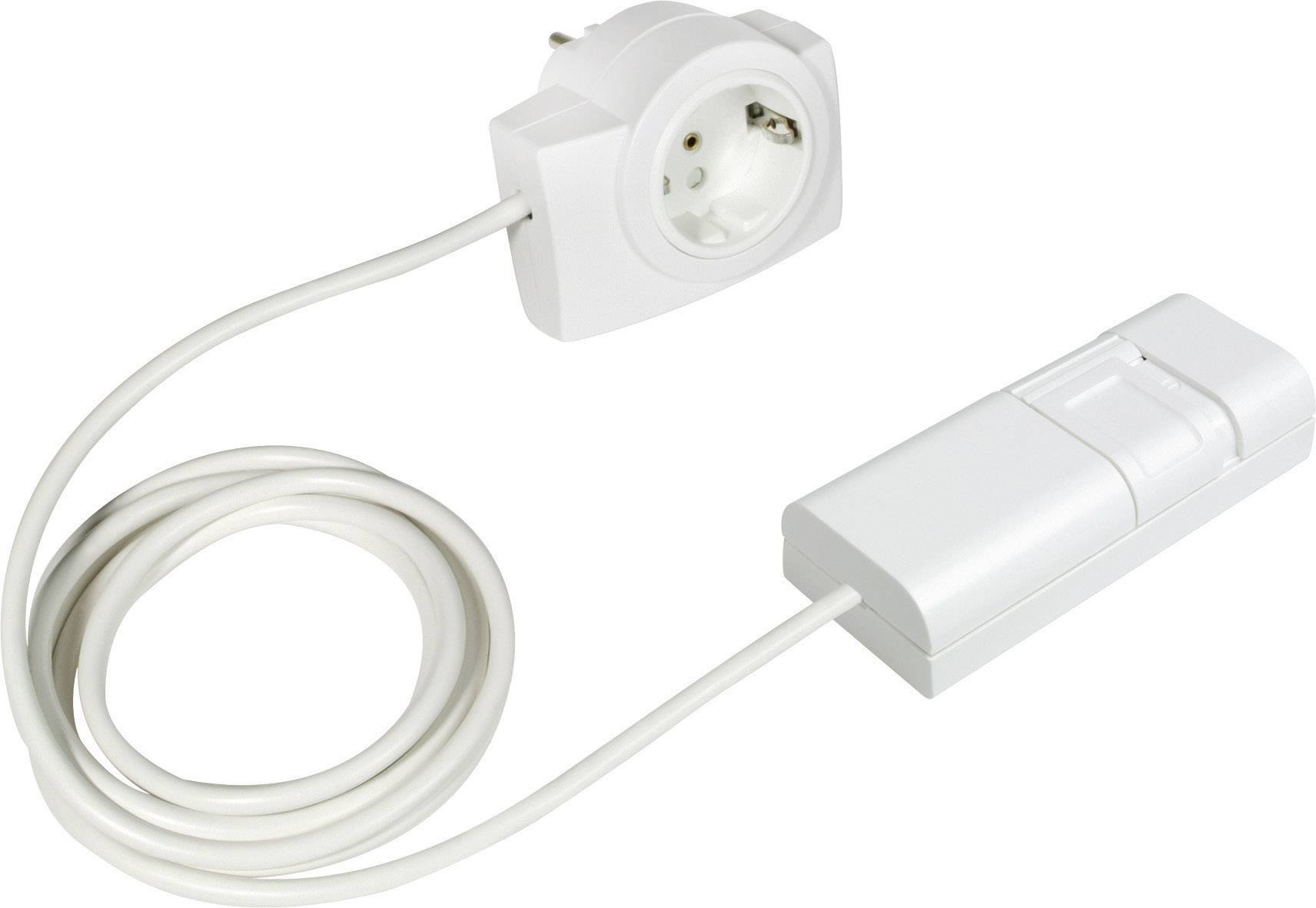 An extension lead with a socket and a switch, for conveniently switching connected devices on and off.