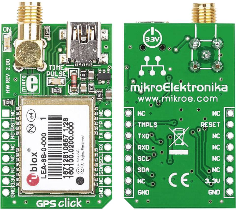 MikroElektronika MIKROE-1032 GPS receiver board 1 pc(s)