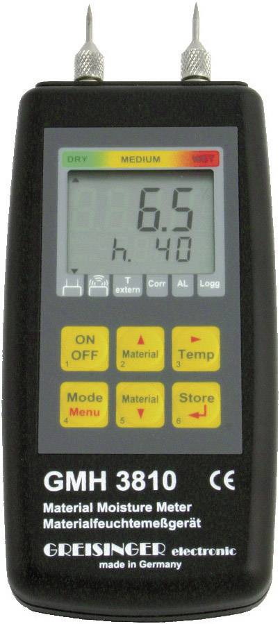 Greisinger GMH 3810 Moisture meter Building moisture reading range 4 up to 100 vol% Wood moisture reading range 4 up to 100 vol%