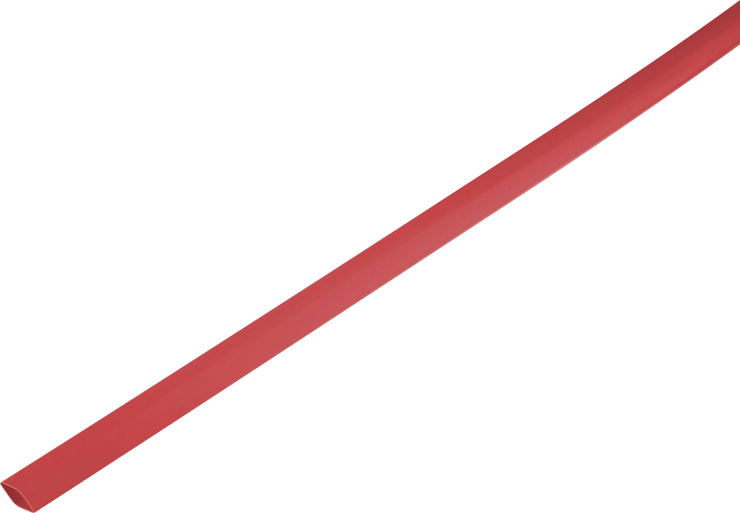 TRU COMPONENTS 1571592 Heatshrink w/o adhesive Red 10.70 mm 5 mm Shrinkage:2:1 Sold per metre