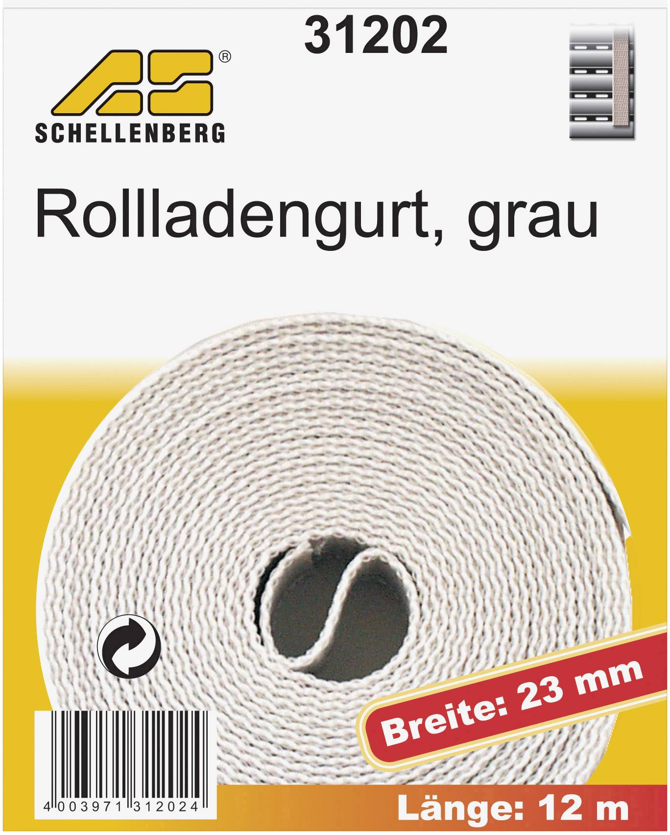 Schellenberg 31202 Belt Compatible with Schellenberg Maxi