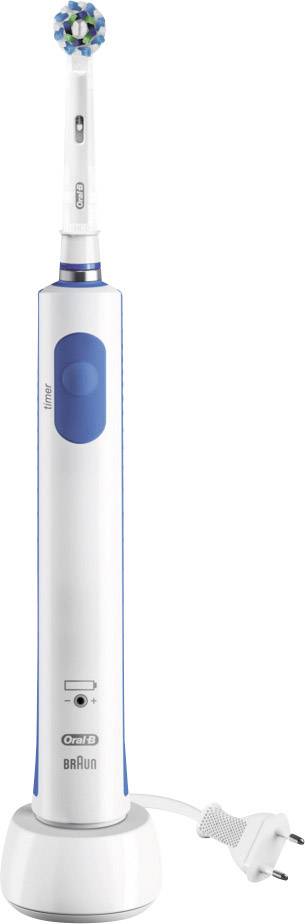 Oral-B Pro 600 Cross Action 09626 Electric toothbrush Rotating/vibrating White, Medium blue