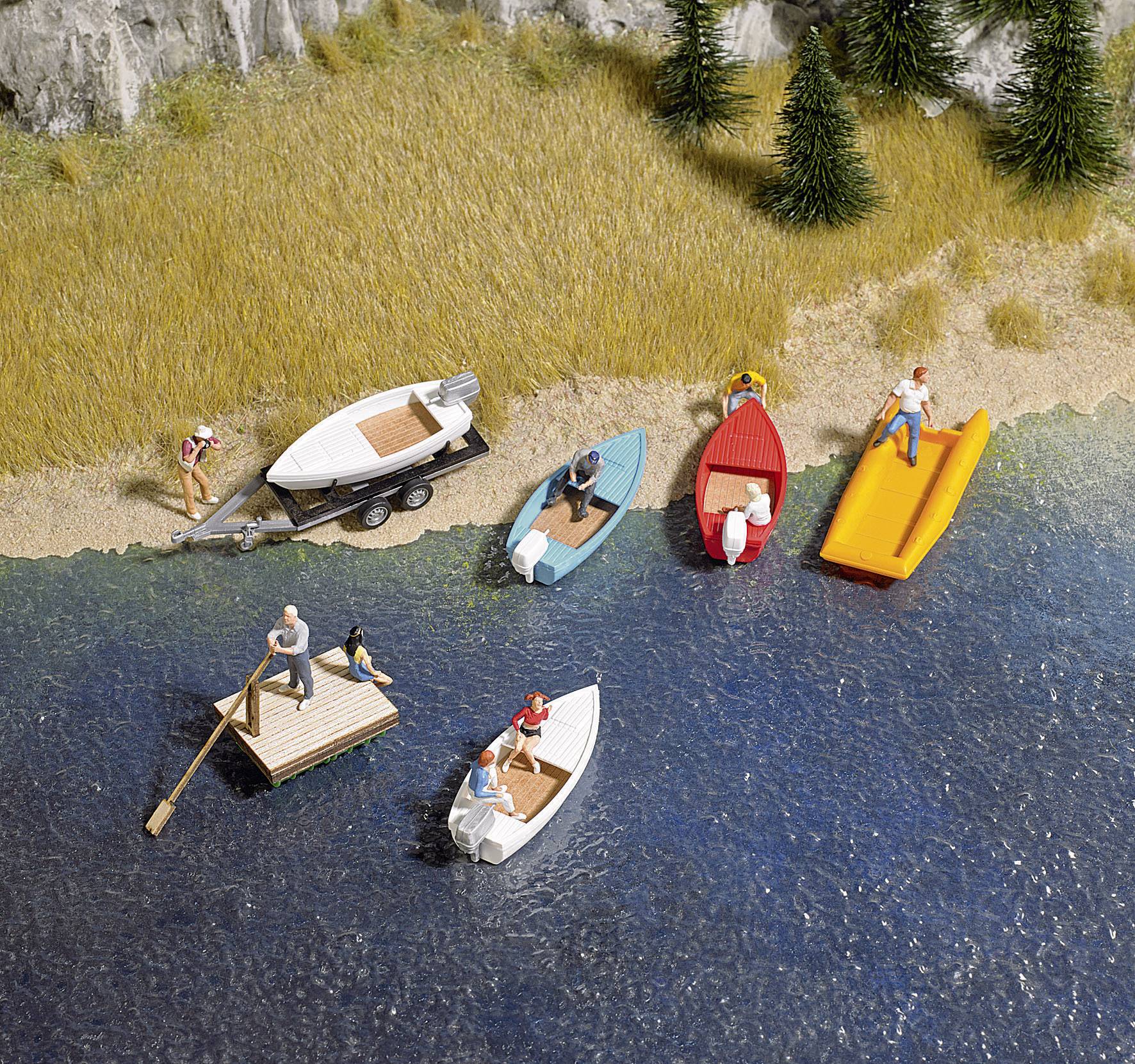 Busch 8057 N Boote-Set, 5-piece Assembly kit