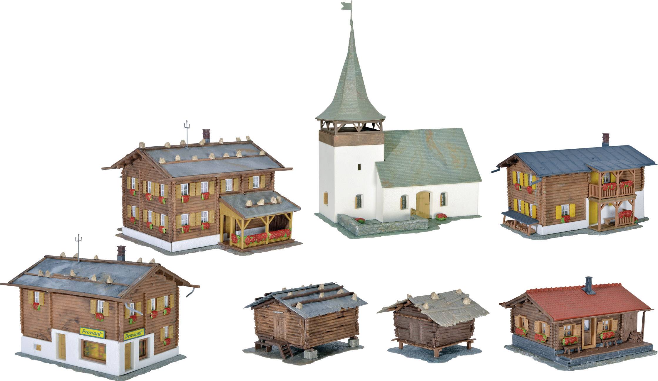 Kibri 38010 H0 Set Sertig-Dorfli