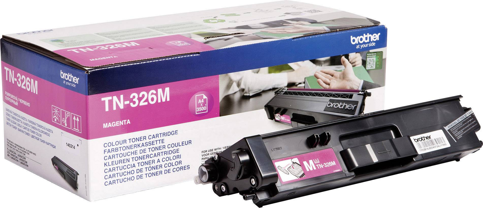 Brother Toner TN-326M Original Magenta 3500 Sides TN326M