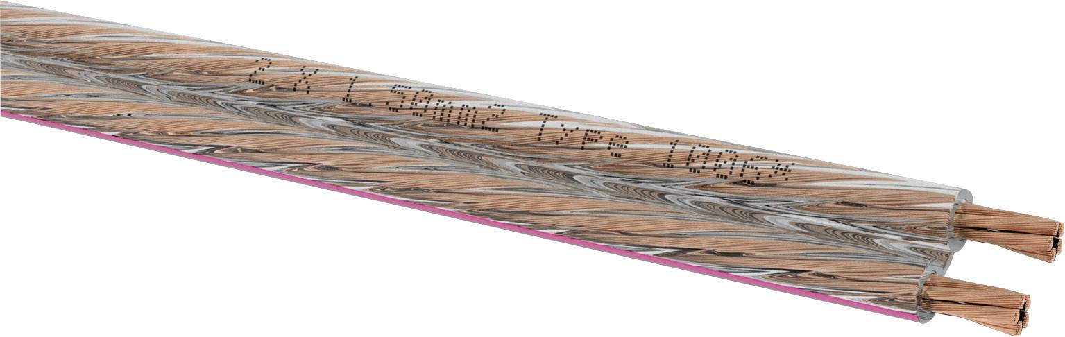 Oehlbach 1006 Speaker cable 2 x 1.5 mm² Transparent Sold per metre