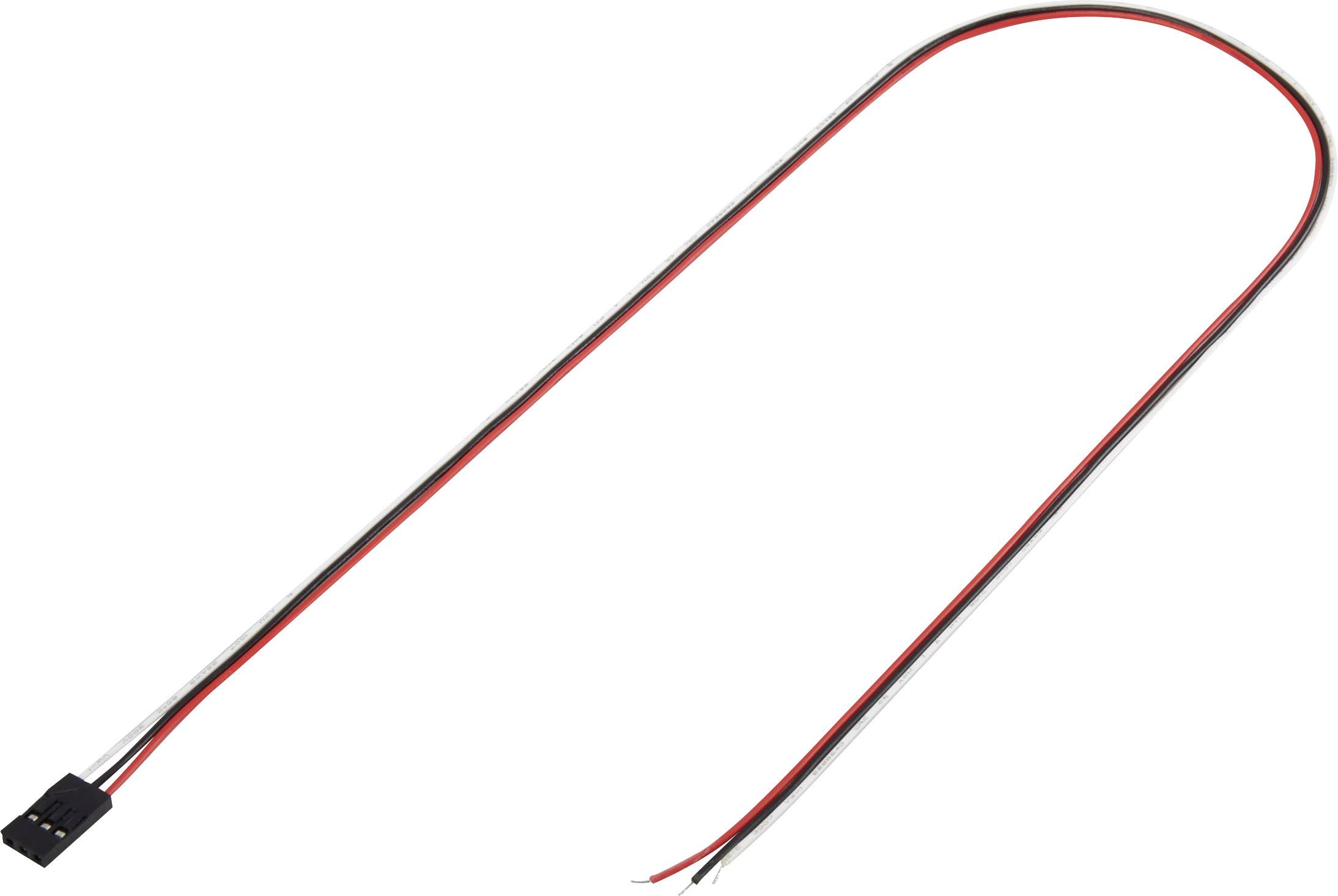 TRU COMPONENTS Pre-fab braid Total number of pins 3 Contact spacing: 2.54 mm 1244003