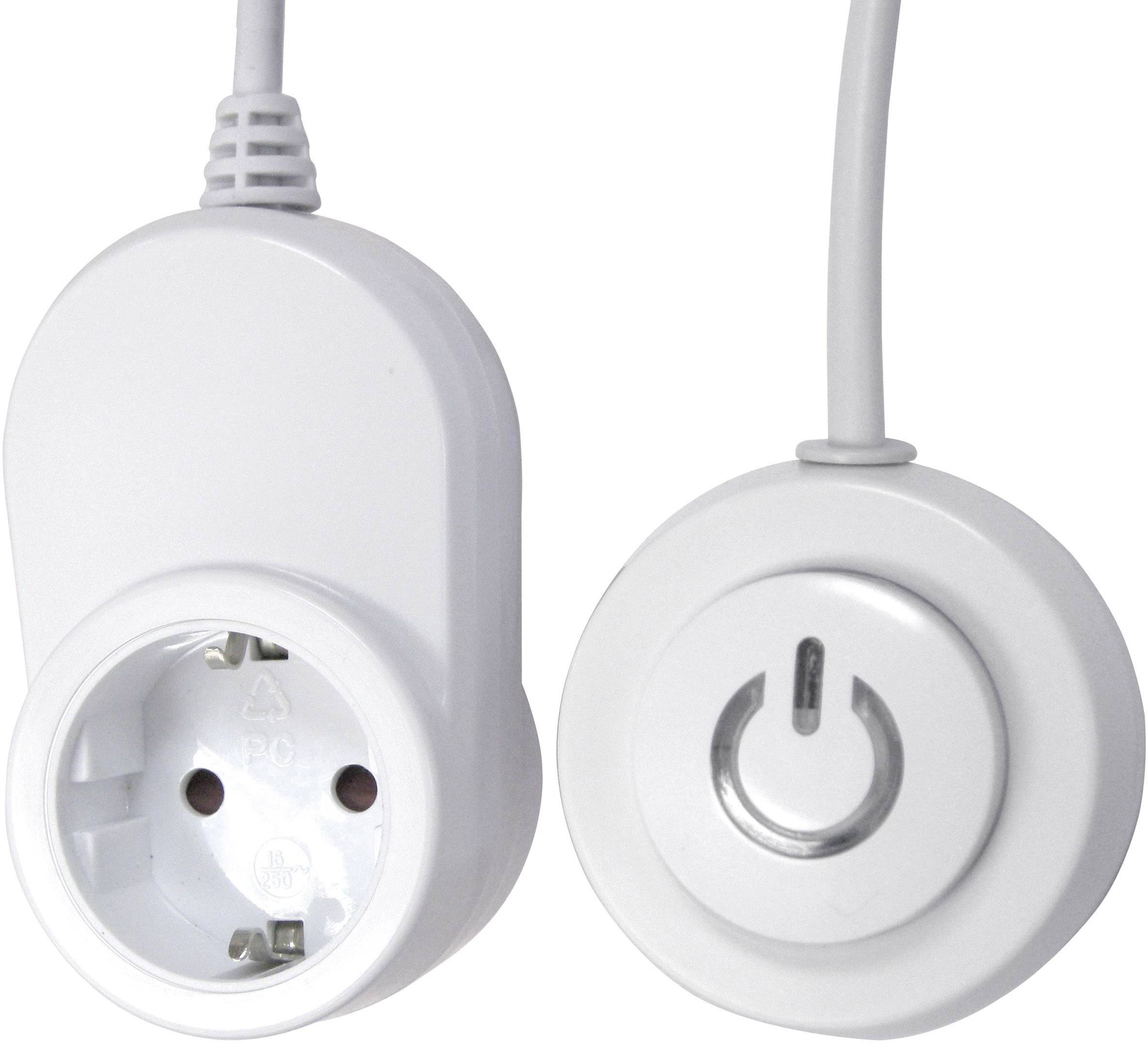 GAO EMP500A In-line socket + separate switch White