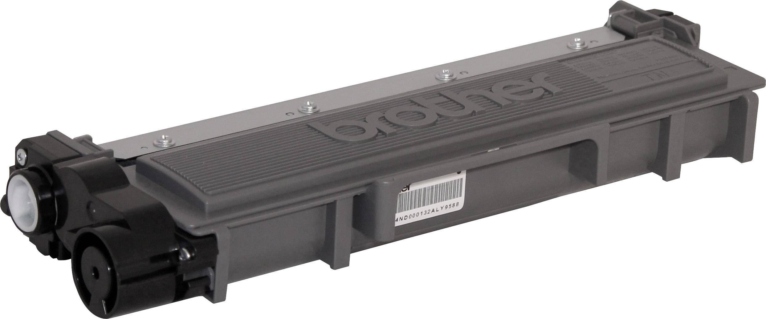 Black toner for Brother printer, model number visible. Suitable for laser devices, enables high-quality printouts.