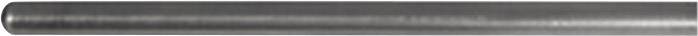 A long, smooth metal rod, cylindrical in shape, horizontally aligned, against a neutral background.