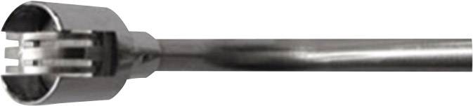 Metal tube with a cylindrical tool head at the end.