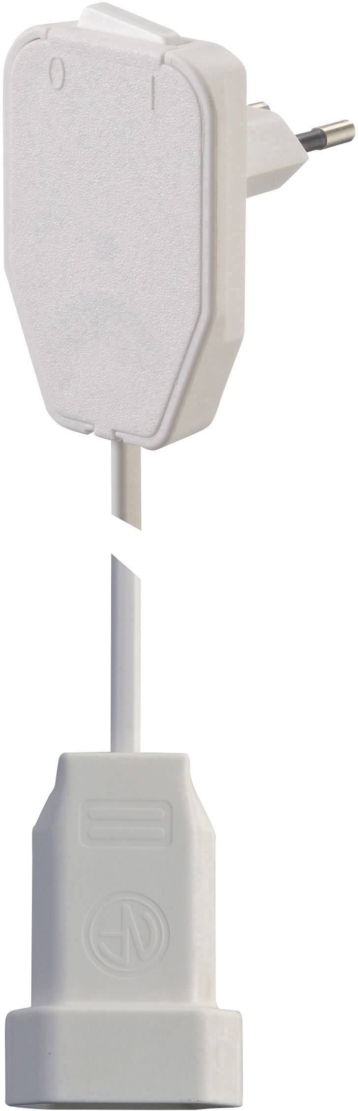 NVB 104580 Current Cable extension White 3.00 m H03VVH2-F 2X 0,75 mm² incl. interpolator