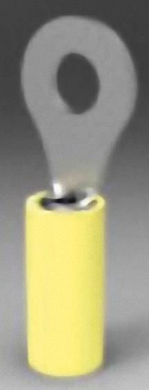 TE Connectivity 35110 Ring terminal Cross section (max.)=6.604 mm² Hole Ø=6.35 mm Partially insulated Yellow