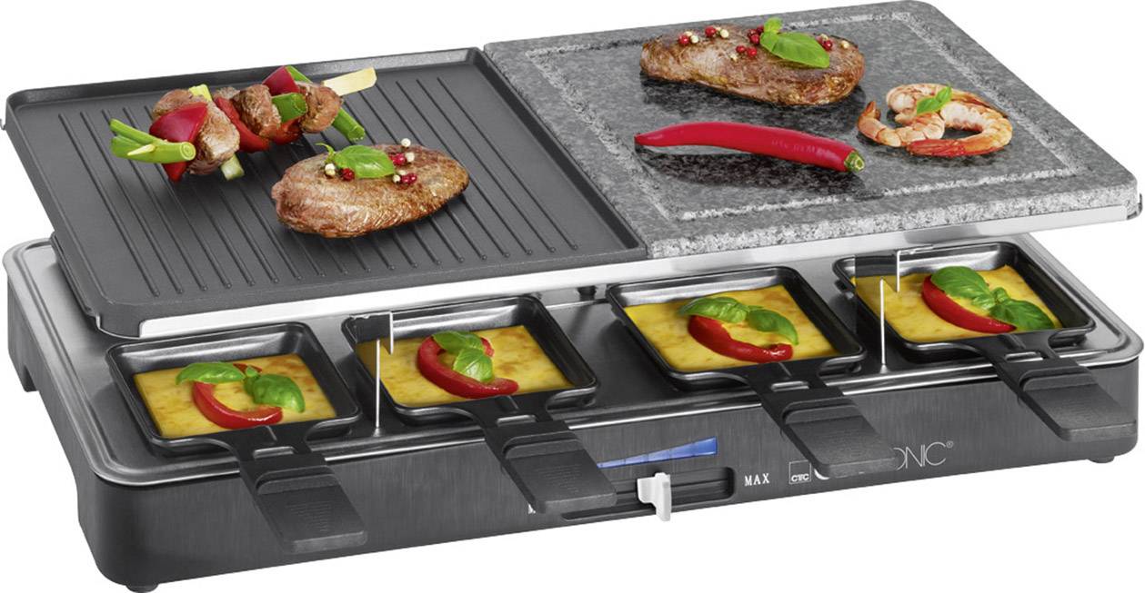 Clatronic RG 3518 Raclette 8 pannikins Black
