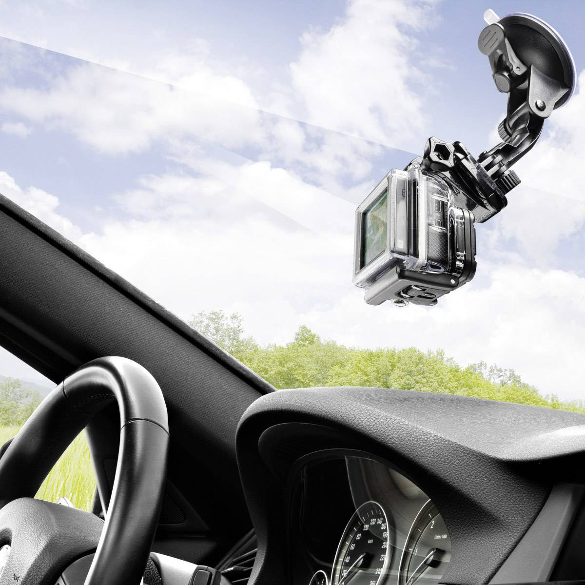 Mantona 20246 Suction cup holder GoPro