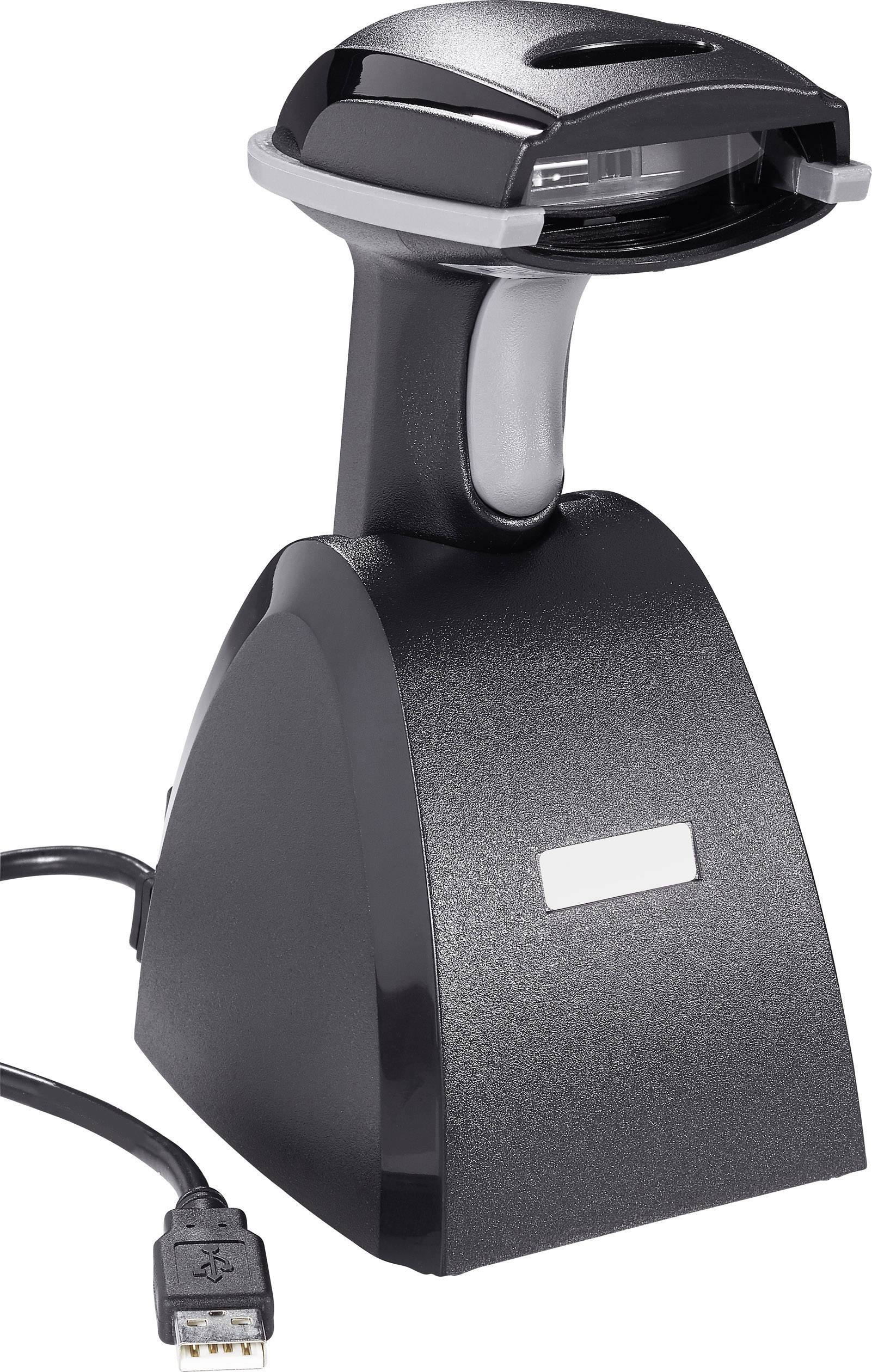 Renkforce iCR6307ABU Barcode scanner Radio 1D LED Black Hand-held USB