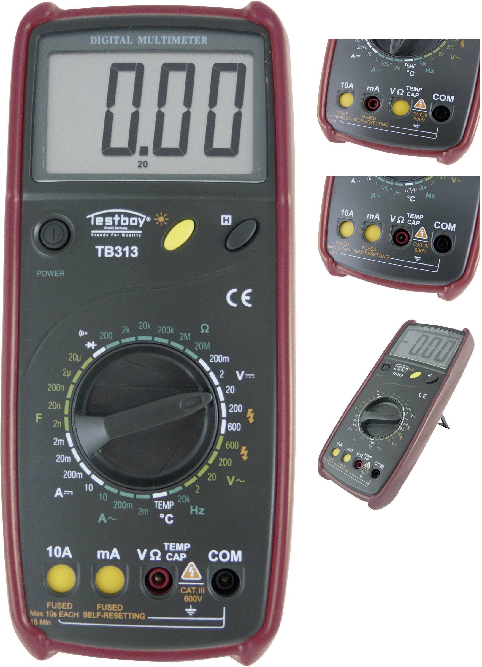 Testboy TB 313 Handheld multimeter Digital CAT III 600 V Display (counts): 2000