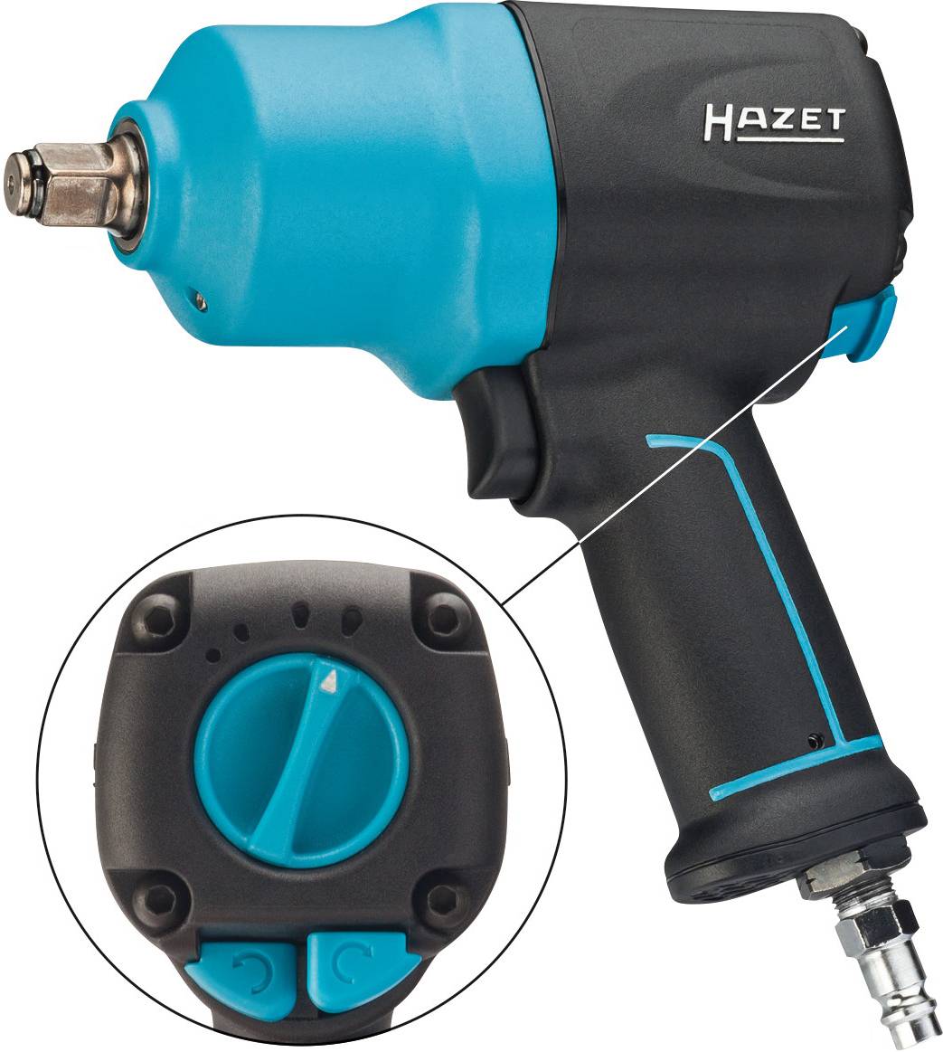 Hazet 9012EL-SPC Pneumatic impact driver Tool holder: 1/2" (12.5 mm) male square Torque (max.): 1054 Nm