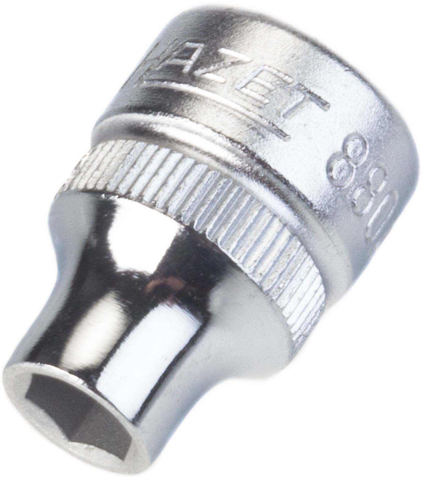 'HAZET' socket, metallic and gleaming, with a ribbed grip and the number '880' embossed.