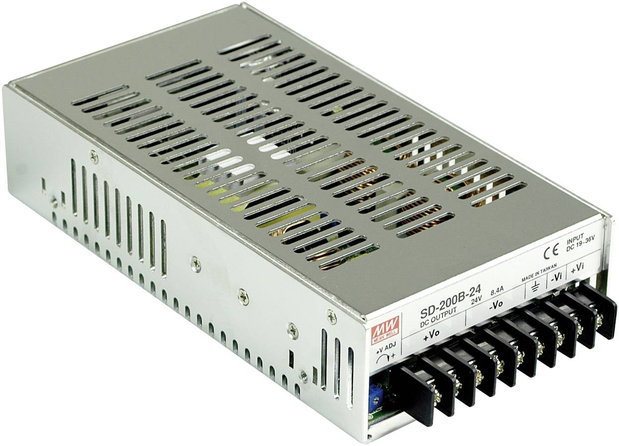 Mean Well SD-200B-24 DC/DC converter 201 W No. of outputs: 1 x Content 1 pc(s)