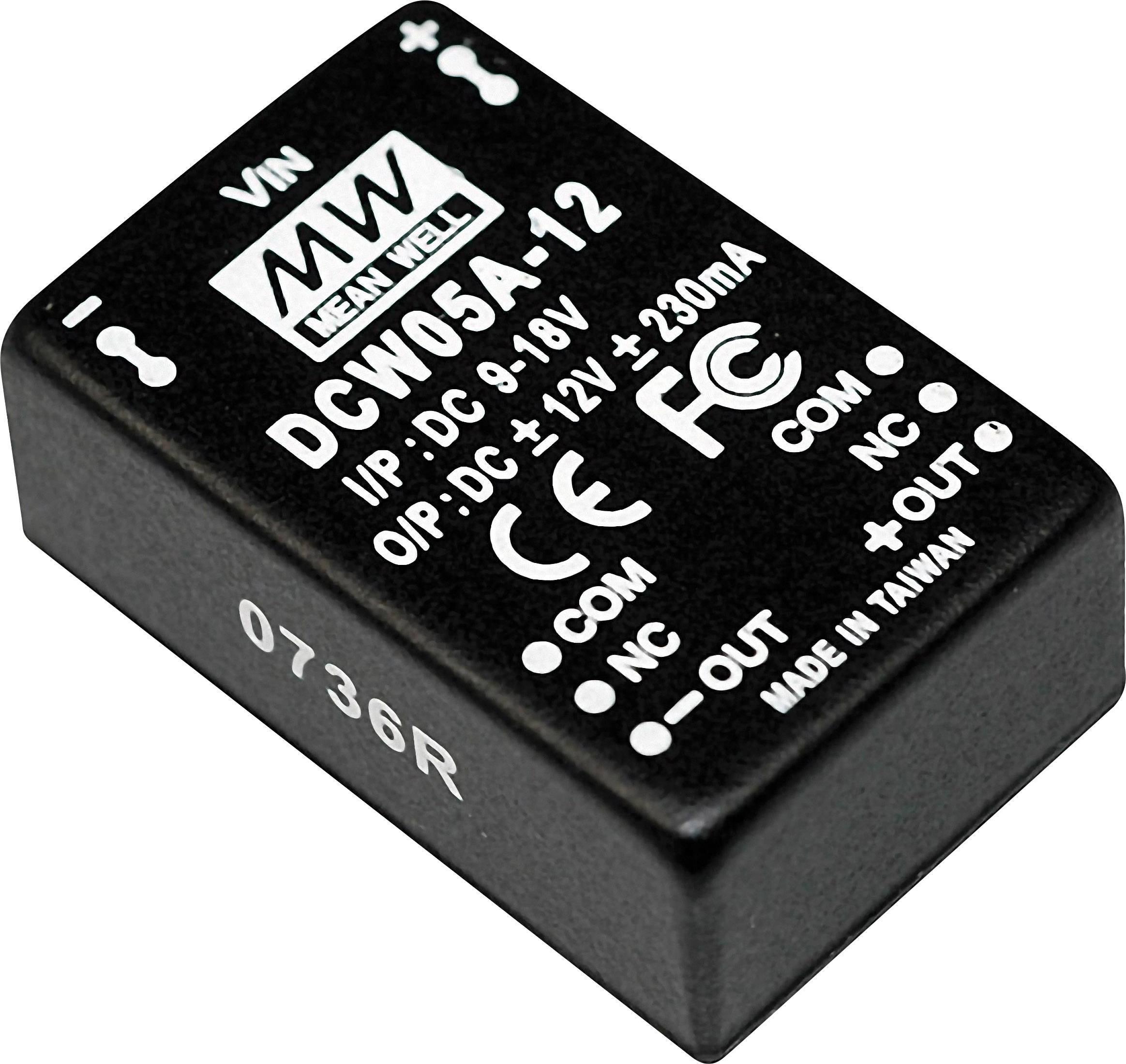 DC/DC-converter Mean Well DCW05C-15 190 mA