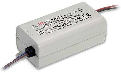 MEAN WELL APC-16-350 LED driver Constant current 16 W 0.35 A 12 - 48 V DC not dimmable, Surge protection 1 pc(s)