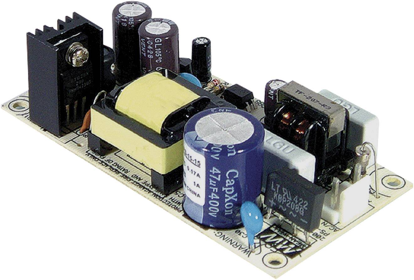 Mean Well PS-15-15 AC/DC PSU module (open frame) 15 V DC 1 A