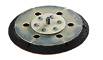 A round polishing attachment with multiple holes and a central fixing screw, used for polishing machines or grinding devices.